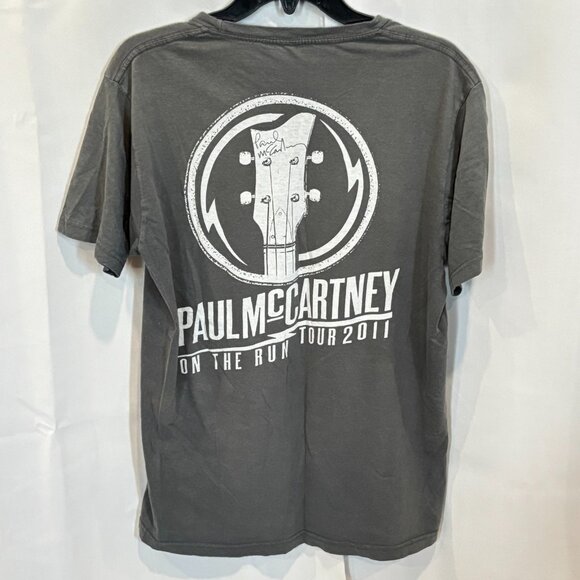 Paul McCartney Womens Shirt Large Top Green On the Run Tour Double Sided 18957 - Picture 2 of 9